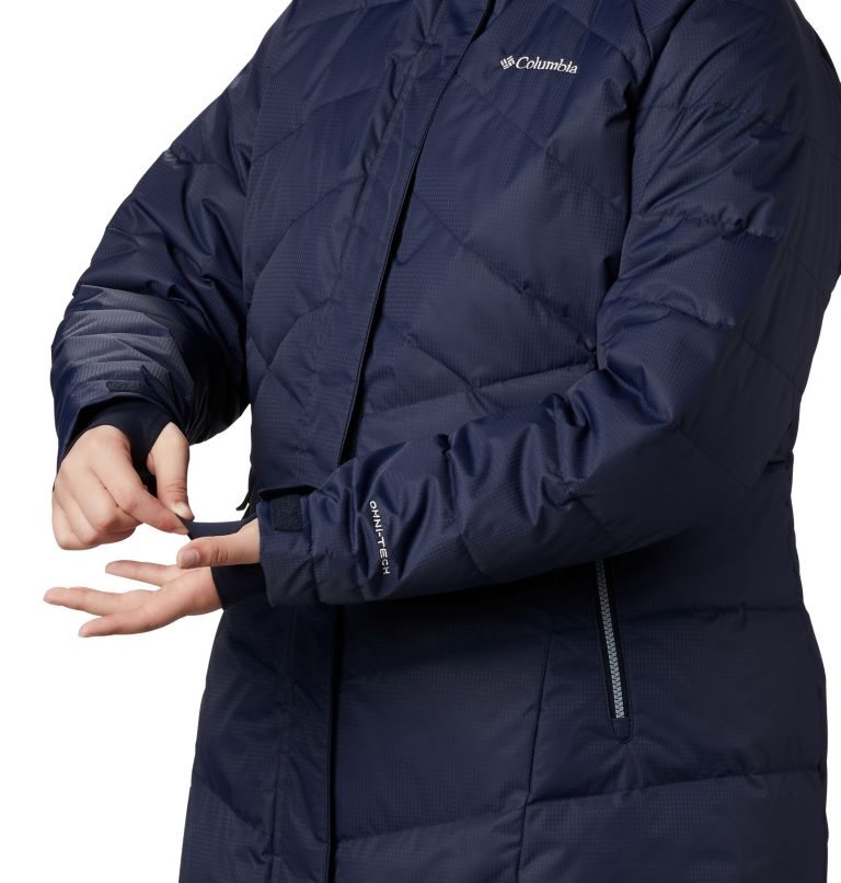 Women's Columbia Lay D Down II Mid Jackets Navy | Plus Size CA-F8A61